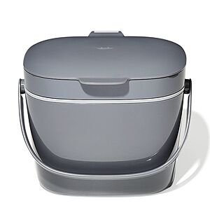 OXO 1.75-Gallon Kitchen Compost Bin w/ Lid (Charcoal) $24.88 + Free Shipping w/ Walmart+ or on $35+