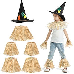 Joyfy 6 Pcs Halloween Scarecrow Costume Set(Black) $7.99 + Free S&H w/ Walmart+ or $35+