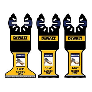DEWALT 3-Pack Carbide Oscillating Tool | DWA423CSET $32.98 + Free In-Store Pickup at Lowes