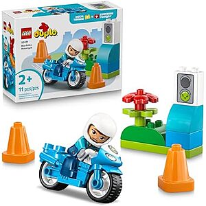 $6.99 | 11-Piece LEGO Duplo - Blue Police Motorcycle (10471, 2026) at Amazon