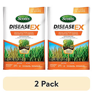 (2 pack) Scotts DiseaseEx Lawn Fungicide for Brown Patch and Pythium Blight, 10 lbs $32.72