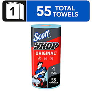 $2.87 Walmart Scott® Shop Towels Original™, 55 Towels, Single Roll