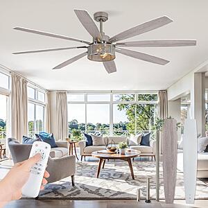 Fanbulous Farmhouse Ceiling Fan with Lights & Remote 72 Inch $95.99 + Free Shipping