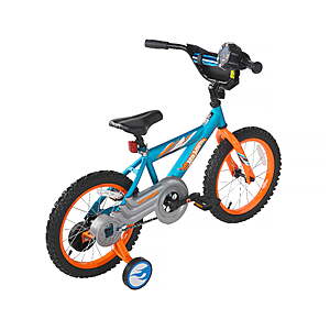 $94 FS Walmart Dynacraft Hot Wheels Boys 16-Inch BMX Bike for Ages 4-7, Blue with removable training wheels
