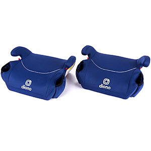 Diono Solana, No Latch, Pack of 2 Backless Booster Car Seats, Lightweight, Machine Washable Covers, Cup Holders, Blue $26.59