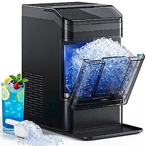 Nugget Ice Maker Countertop, 42LBS per Day Ice Machine, 6 Mins Ice Making, Self-Cleaning, Patbrela Soft Chewable Pebble Ice $139.99