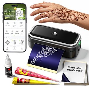 Amazon – Phomemo Henna Tattoo Kit w/ TP31 Printer - $29.99 w/ Code