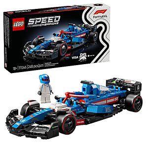 248-Piece LEGO Speed Champions Visa Cash App RB VCARB 01 F1 Race Car Building Set (77246) $15.39 + Free Shipping w/ Prime or on $35+