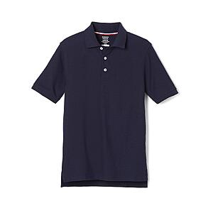 French Toast Unisex Kids Short Sleeve Pique (Standard & Husky) Polo Shirt, Navy, 1820H $6.7