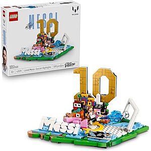 $23.95 | 500-Piece LEGO Editions: Football - Lionel Messi – Football Highlights (43011, 2026) at Amazon