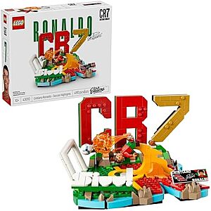 $23.95 | 490-Piece LEGO Editions: Football - Cristiano Ronaldo – Football Highlights (43012, 2026) at Amazon