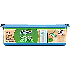 [SnS, AC] $20.20 | 3 × 20-Count Swiffer Sweeper Wet Wood Floor Mopping cloths ($6.73 each) at Amazon