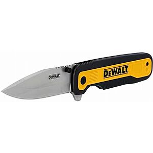 $10.10* | DeWALT 3.3" Blade Drop Point Pocket Knife at Amazon