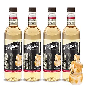 DaVinci Gourmet Classic Toasted Marshmallow Syrup, Sugar-free, 25.4 Fluid Ounces (Pack of 4) $10.65