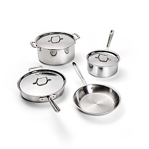 All-Clad D3® Stainless Steel Cookware Set, 7-Piece, Made in the USA $419.99