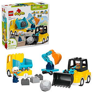[+$3.50 WM Cash] LEGO DUPLO Town 3 in 1 Construction Vehicles 10475 $20