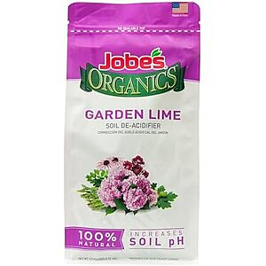 [NEW] $9.55 | Jobe's Organics Garden Lime, Lime Powder Soil Amendment for Lawns, Plants, and Gardens, 6 lbs Bag at Amazon