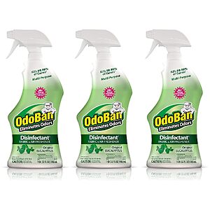3-Pack 32-Oz OdoBan Ready-to-Use Disinfectant & Odor Eliminator Spray (Eucalyptus) $10.14 + Free Shipping w/ Prime or on $35+