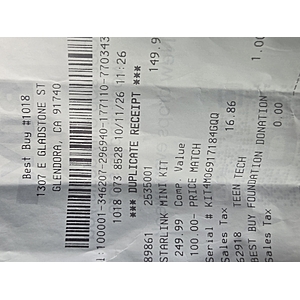 Starlink mini $149 / Best Buy PRICEMATCH