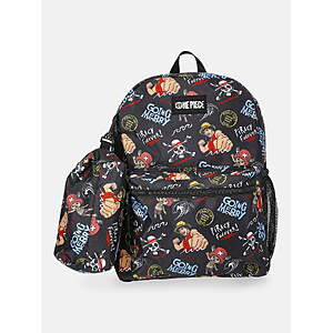 Unisex 17" Allover-Printed Backpack with Pencil Pouch (One Piece or Minions) - $5.43