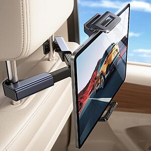Lisen Backseat Headrest Car Tablet Mount w/ 360° Rotation & Adjustable Extension Arm $8.97 + Free Shipping w/ Prime or on $35+