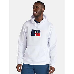Russell Athletic Men's Pullover Hoodie w/ Flocked Chenille Logo Patch (White) $8.49 + Free Shipping w/ Walmart+ or on $35+