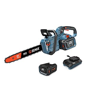 SENIX X6 60-volt max 16-in Battery 4 Ah Chainsaw Battery Included Charger Included in Blue | CSX6-M $139