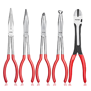 VEVOR 5-Piece Needle Nose Pliers, With storage bag $20