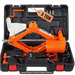 VEVOR Electric Car Jack, 3 Tons /6600 lbs Scissor Jack, 12V Electric Automatic Jack with Double Saddles and Remote Control, Portable Car Jack $37
