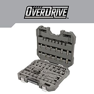 CRAFTSMAN OVERDRIVE 80 -Piece Metric and standard (SAE) Mechanics Tool Set with Hard Case | CMMT99080L $79.98