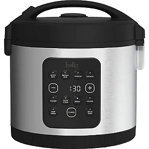 bella PRO - 20-Cup Digital Rice Cooker - Stainless Steel $69.99 Bestbuy.com