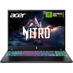 Acer Nitro V: 16" FHD+ IPS 165Hz, Intel Core 7 240H, RTX 5050, 16GB DDR5, 512GB SSD $999.99