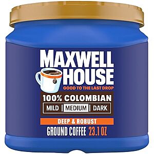 [SnS, AC] $8.24* | 23.1-Oz Maxwell House Colombian Medium Roast Ground Coffee at Amazon