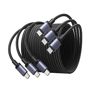 3-Pk 6.6' UGREEN 240W Fast Charging USB C Cable $19