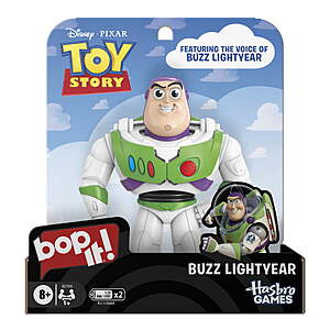 $11.40, Bop It! Disney Pixar Buzz Lightyear Edition, Toy Story Games, Birthday Gifts for Kids Ages 8+, Walmart