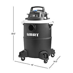 $48.97, FS, HART VOC708PF 3701 7 Gallon 5 Peak HP Poly Wet/Dry Vacuum with Blower Function, Walmart