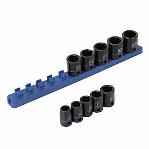 $11.44, Hyper Tough 11-Piece Impact 3/8-inch Drive Metric Socket Set (mm), Walmart