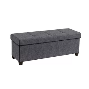 New QVC Customers: 43" Ornavo Home Large Collapsible Storage Ottoman w/ Legs (4 Colors) $39.98 + Free Shipping