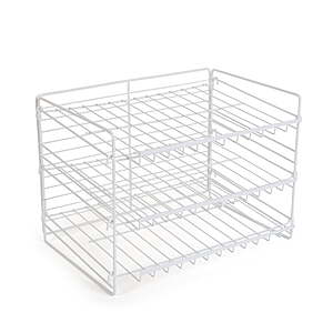 Mainstays 3-Tier Can Organizer Dispenser Rack, Steel, White $14