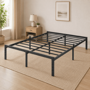 Bedsnus 18" Queen Bed Frame w/ Mattress Retainer Brackets(Black) $59.99 + Free S&H at Walmart