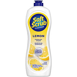 Soft Scrub Cleanser, Lemon Fragrance, Multi-Surface Cleaner for Kitchen, 24oz $2.94 + $0.75 WM Cash