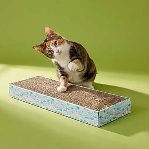 $4.68: Vibrant Life Corrugate Sushi Cat Scratcher with Catnip, Multicolor, 18 in x 5 in x 1.5 in at Walmart