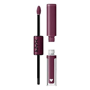 [SnS] $5.94 | NYX PROFESSIONAL MAKEUP Shine Loud, Long-Lasting Liquid Lipstick with Clear Lip Gloss - Make It Work (Cool-Toned Plum) at Amazon