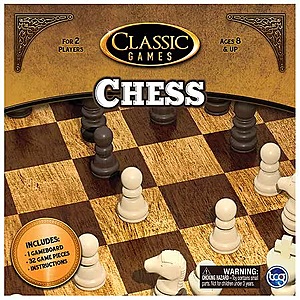 Classic Games Chess, 1.0 ea ( Other Board Games Also 50% Off ) $4.99