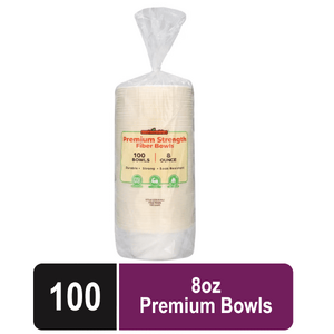 Heavy Duty Sustainables Premium Bowls 100ct, 8oz, Compostable, Eco-Friendly, Sugarcane - $7.97