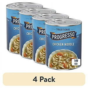 Progresso Canned Soups 19oz, 4-count, $7.92 + $1 Walmart cash