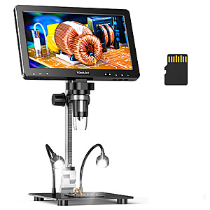 TOMLOV DM9 Max 1500X 20MP HDMI Digital Microscope 10.1" HD IPS Screen $83 + Free Shipping