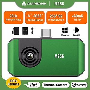 AMPBANK M256 256x192 IR Thermal Imaging Camera 4 USB-C + App $89.6 + Free Shipping