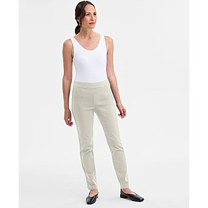 JM Collection Women's Tummy-Control Slim-Leg Pull-On Pants (Stone Wall, Sizes: M-XXL) $14.83 + Free Store Pickup at Macy's or Free Shipping on $39+