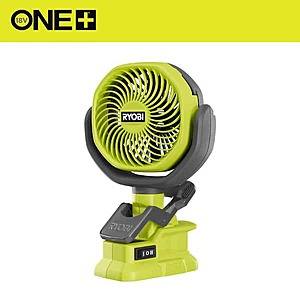 Ryobi ONE+ 18V Cordless 4" Clamp Fan (Tool Only) $19.97 + Free Shipping